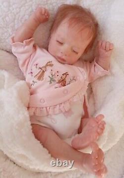 Realborn Bountiful Baby Ashley Reborn doll by Perrywinkles with rooted hair