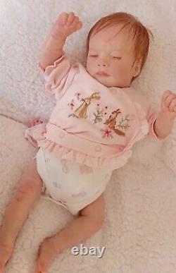Realborn Bountiful Baby Ashley Reborn doll by Perrywinkles with rooted hair