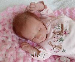 Realborn Bountiful Baby Ashley Reborn doll by Perrywinkles with rooted hair