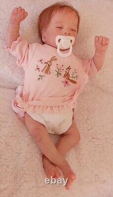 Realborn Bountiful Baby Ashley Reborn doll by Perrywinkles with rooted hair