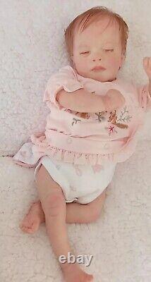 Realborn Bountiful Baby Ashley Reborn doll by Perrywinkles with rooted hair