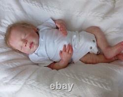 Realborn Bountiful baby Steven Reborn by Perrywinkles 41b 6oz 18 microroot hair