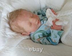 Realborn Bountiful baby Steven Reborn by Perrywinkles 41b 6oz 18 microroot hair