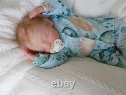 Realborn Bountiful baby Steven Reborn by Perrywinkles 41b 6oz 18 microroot hair
