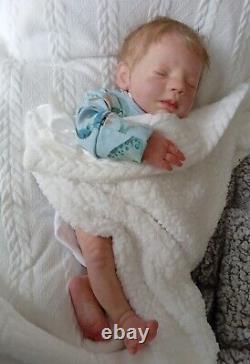 Realborn Bountiful baby Steven Reborn by Perrywinkles 41b 6oz 18 microroot hair