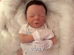 Realborn Darren Asleep Lifelike Doll. Supersoft Silicone Reborn fake art Baby