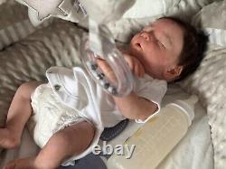 Realborn Darren Asleep Lifelike Doll. Supersoft Silicone Reborn fake art Baby