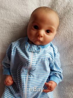 Realborn Reborn Baby Boy Asher Awake Denise Pratt Lifelike Newborn Doll
