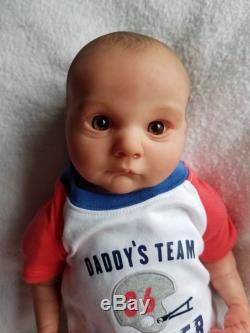 Realborn Reborn Baby Boy Asher Awake Denise Pratt Lifelike Newborn Doll