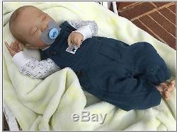 Realborn Reborn Baby Boy Logan Asleep Denise Pratt Lifelike Newborn Doll