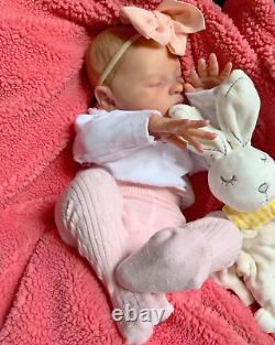 Realistic 50Cm Soft Silicone Asleep Cute Reborn Baby Doll with 3D-Painting Skin