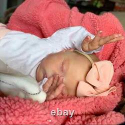 Realistic 50cm Soft Silicone Asleep Cute Reborn Baby Doll With 3D-painting Skin