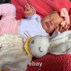 Realistic 50cm Soft Silicone Asleep Cute Reborn Baby Doll With 3D-painting Skin