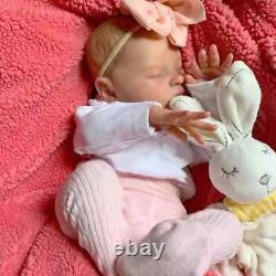 Realistic 50cm Soft Silicone Asleep Cute Reborn Baby Doll With 3D-painting Skin