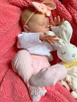 Realistic 50cm Soft Silicone Asleep Cute Reborn Baby Doll With 3D-painting Skin