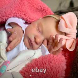 Realistic 50cm Soft Silicone Asleep Cute Reborn Baby Doll With 3D-painting Skin