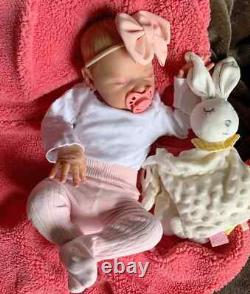 Realistic 50cm Soft Silicone Asleep Cute Reborn Baby Doll With 3D-painting Skin