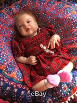 Realistic Baby Doll Reborn OOAK Girl Strawberry Blonde Hair NR