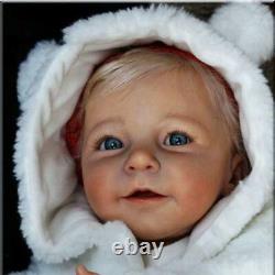 Realistic Birthday Gift Toy Lifelike Vinyl body Silicone Reborn Baby Doll boy