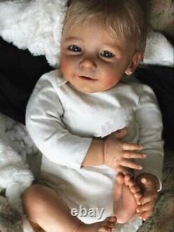 Realistic Birthday Gift Toy Lifelike Vinyl body Silicone Reborn Baby Doll boy