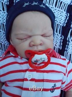 Realistic Reborn Baby Boy Doll Imani by Adrie Stoete Resell in New Condition