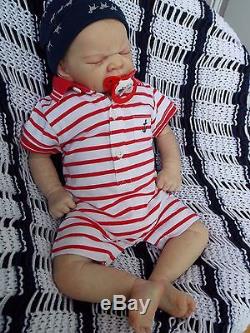 Realistic Reborn Baby Boy Doll Imani by Adrie Stoete Resell in New Condition