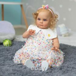 Realistic Reborn Baby Dolls Vinyl Handmade Newborn Lifelike Toddler Girl Toy 24
