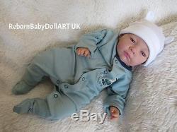Reborn Baby BOY doll. Beautiful AWAKE Doll #RebornBabyDollART UK