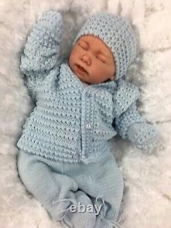 Reborn Baby Boy Doll Knitted Spanish Out Fit E113 Butterfly Babies