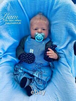 Reborn Baby Boy Doll Liam RealBorn COA by UK Artist