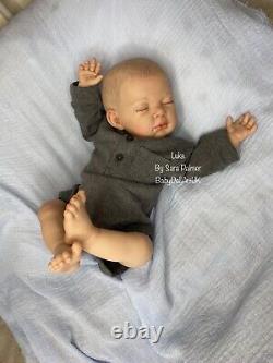 Reborn Baby Boy Doll Luke by UK Artist BabyDollArtUK (newborn, READY TO SEND)