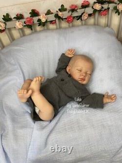 Reborn Baby Boy Doll Luke by UK Artist BabyDollArtUK (newborn, READY TO SEND)