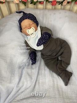 Reborn Baby Boy Doll Luke by UK Artist BabyDollArtUK (newborn, READY TO SEND)