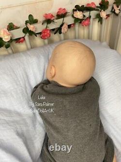 Reborn Baby Boy Doll Luke by UK Artist BabyDollArtUK (newborn, READY TO SEND)