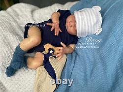 Reborn Baby Boy Doll Ravy Ltd 393/1200 By UK Artist Sara Palmer