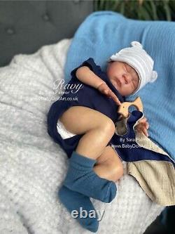 Reborn Baby Boy Doll Ravy Ltd 393/1200 By UK Artist Sara Palmer