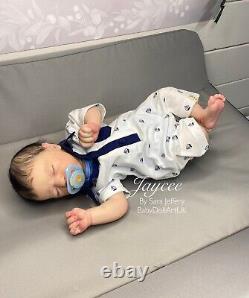 Reborn Baby Boy Doll (RealBorn Jaycee 19 5lbs) UK Artist READY TO SEND