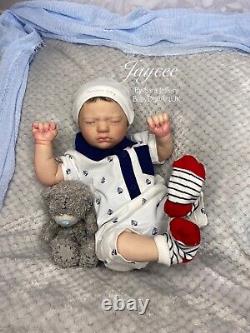 Reborn Baby Boy Doll (RealBorn Jaycee 19 5lbs) UK Artist READY TO SEND