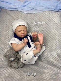 Reborn Baby Boy Doll (RealBorn Jaycee 19 5lbs) UK Artist READY TO SEND