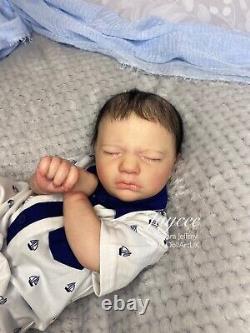 Reborn Baby Boy Doll (RealBorn Jaycee 19 5lbs) UK Artist READY TO SEND