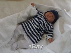 Reborn Baby Boy LUCAS BOS Realistic Fake Doll UK Artist Saxon Reborns