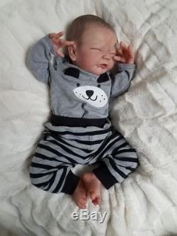 Reborn Baby Boy LUCIA Adrie Stoete Limited Edition Ultra Realistic Newborn Doll
