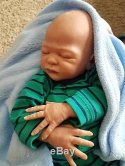 Reborn Baby Boy Lincoln Laura Lee Eagles Realistic Newborn Doll SOLD OUT LE KIT