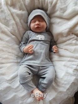Reborn Baby Boy PEANUT by Priscilla Lopez Limited Edition Realistic Doll COA