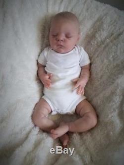 Reborn Baby Boy XANDER by Cassie Brace Painted Hair Lifelike Doll Perfect