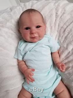Reborn Baby Boy or Girl ETHON by Cassie Brace Painted Hair Lifelike Newborn Doll
