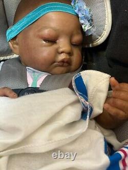 Reborn Baby Doll AA Biracial Sarah By Antonio Sanchis