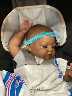 Reborn Baby Doll AA Biracial Sarah By Antonio Sanchis