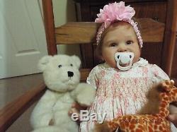 Reborn Baby Doll By Ping Lau, Happy Smiling Baby! Tori, 23 Glass Eyes