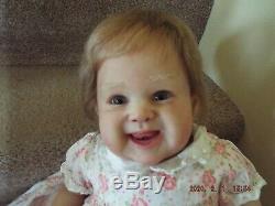 Reborn Baby Doll By Ping Lau, Happy Smiling Baby! Tori, 23 Glass Eyes